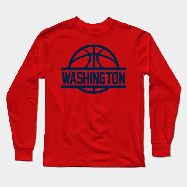 Washington Basketball Long Sleeve T-Shirt by CasualGraphic